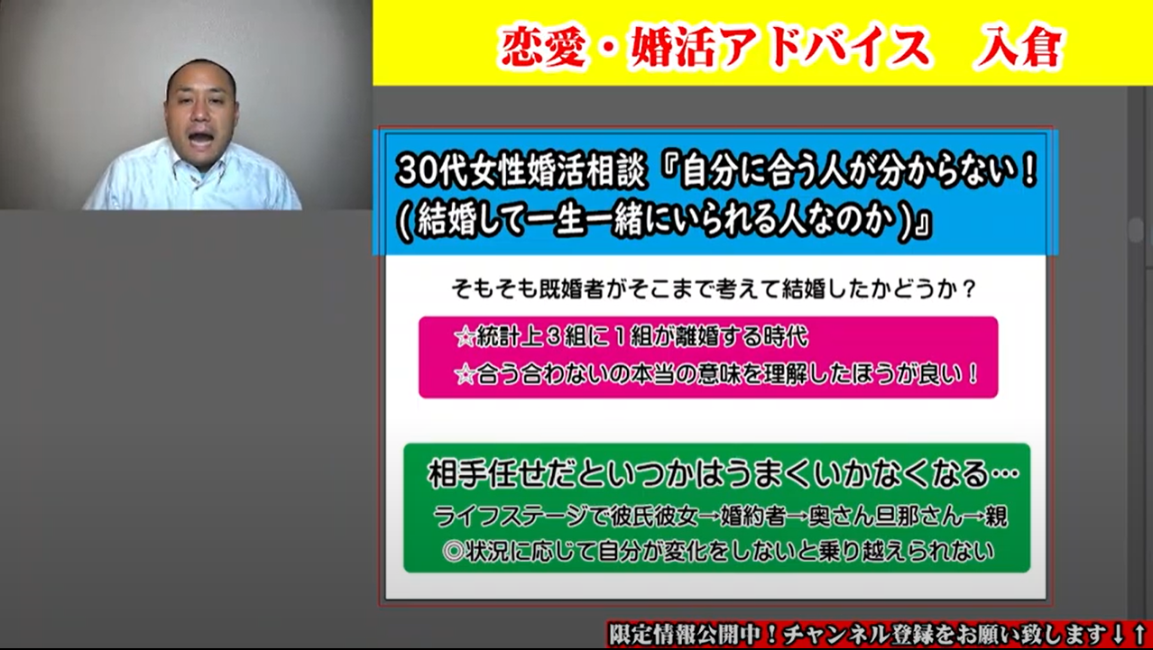 テキスト版 離婚しやすい女性の考え方 ３０代女性婚活相談 2万人のリアル恋愛婚活相談 入倉結婚相談所